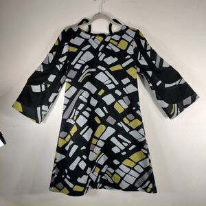 BESPOKE MCM 60s Style Retro Bell Sleeve Mini Shift Dress
